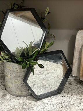 Hexagon Mirror Set (Black) 🪞🆕🪞